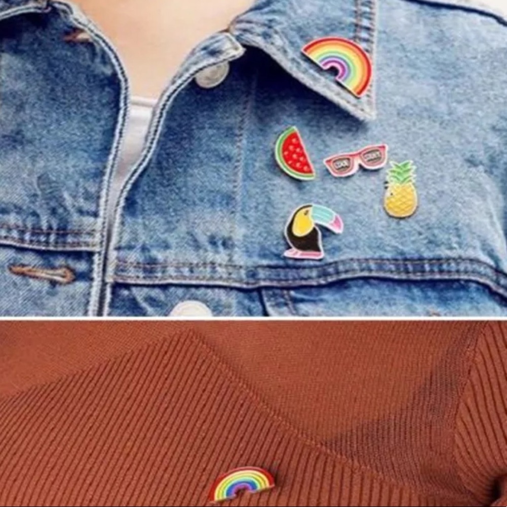 Equality Love Is Love Rainbow Pin - Picture 3 of 4